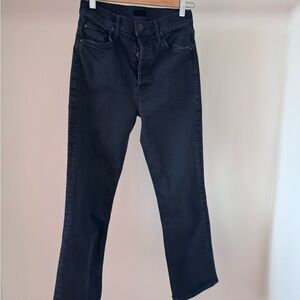 MOTHER women’s Dark Gray Straight Jeans